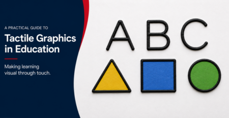 Swell Touch image showing letters and shapes.