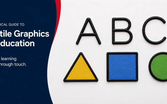 Swell Touch image showing letters and shapes.