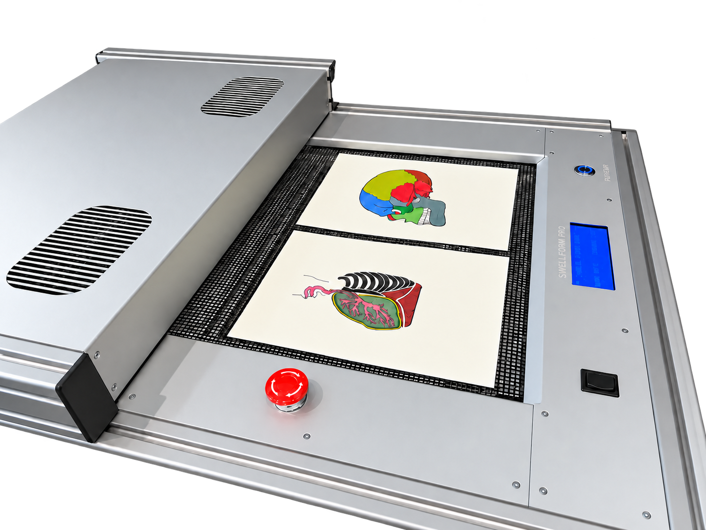 Swell Form Pro Angled Top Transparent The Swell Form Pro transforms content printed, copied, or drawn onto Swell Touch paper into durable raised tactile graphics at production speeds.