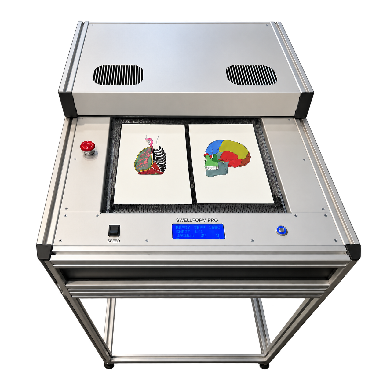 Top view of the Swell Form Pro machine